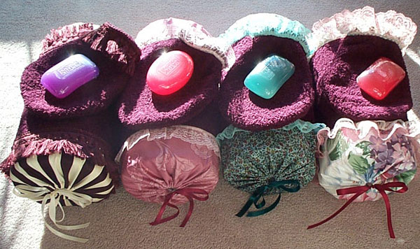 Bath Pillows and Mitts